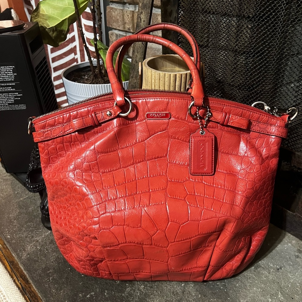 Coach croc purse